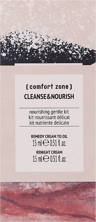 Набір - Comfort Zone Cleanse & Nourish Set (f/cr/oil/15ml + f/cr/15ml) — фото N2