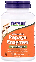 Капсулы "Ферменты папайи" - Now Foods Chewable Papaya Enzymes — фото N1