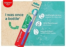 Зубная щетка, пригодная для вторичной переработки, серо-белая - Colgate RecyClean Soft — фото N4