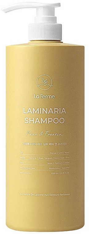 Питательный шампунь для волос "Груша и фрезия" - La Ferme Pear & Freesia Laminaria Shampoo — фото N2