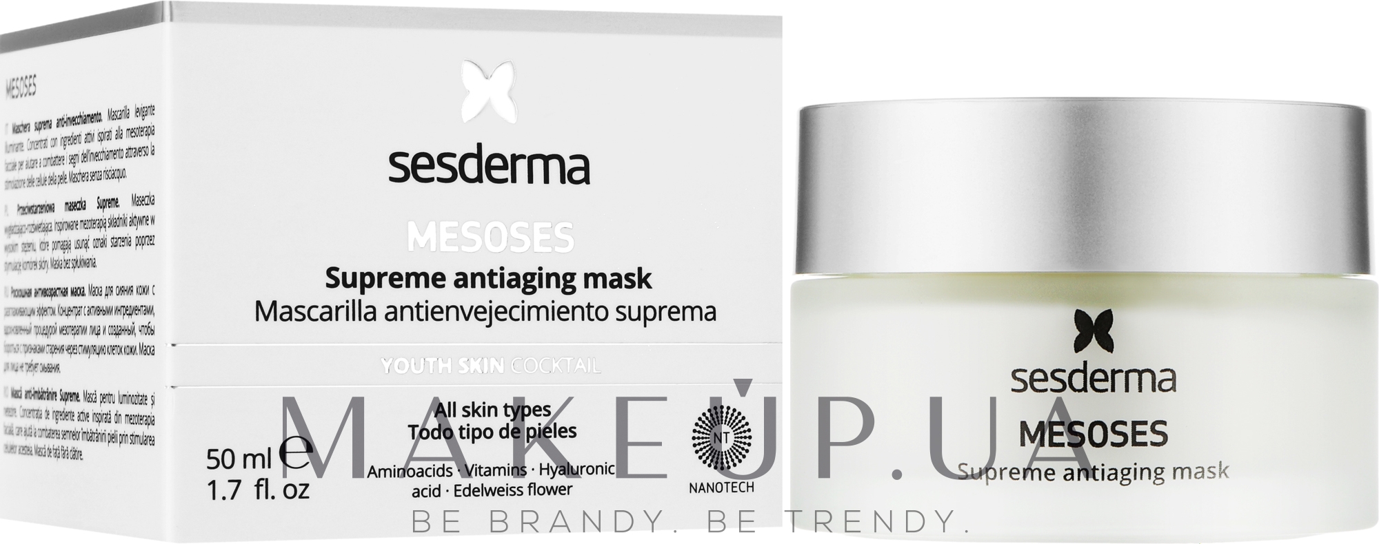 Увлажняющая антивозрастная маска - SesDerma Laboratories Mesoses Anti-Aging Mask — фото 50ml