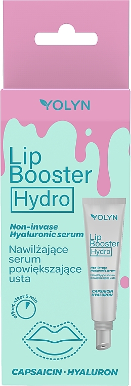 Зволожувальна сироватка для збільшення губ - Yolyn Lip Booster Hydro — фото N1