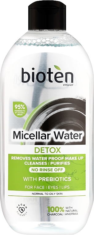 Міцелярна вода для зняття макіяжу - Bioten Detox Micellar Water for Normal to Oily Skin — фото N1