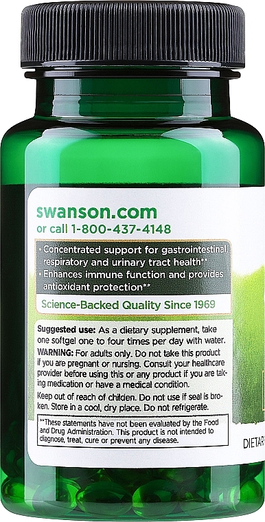Дієтична добавка "Олія орегано" - Swanson Oregano Oil 10:1 Extract 150 mg — фото N2