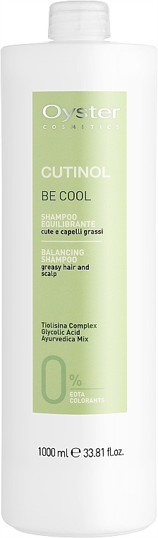 Шампунь для жирного волосся та шкіри голови - Oyster Cosmetics Cutinol Be Cool Shampoo — фото N4