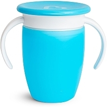 Чашка-непроливайка с крышкой, голубая, 207 мл - Miracle  — фото N2