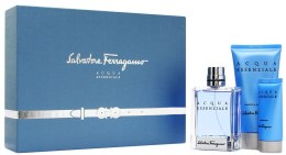 Духи, Парфюмерия, косметика Salvatore Ferragamo Acqua Essenziale - Набор (edt/100ml + sh/gel/150ml + ash/balm/50ml)