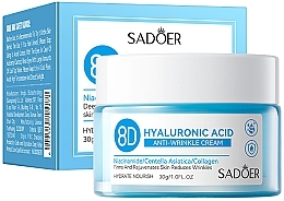 Крем для лица с гиалуроновой кислотой - Sadoer 8d Hyaluronic Acid Face Cream  — фото N1