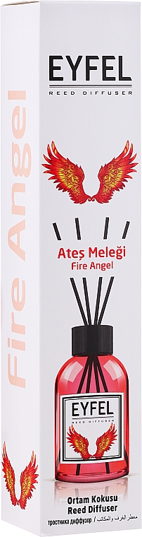 Аромадифузор "Вогняний янгол" - Eyfel Perfume Reed Diffuser Fire Angel — фото N1