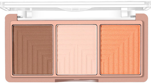 Палитра хайлайтеров для лица - O.TWO.O Illuminating Contour Makeup 3D Highlighter Palette