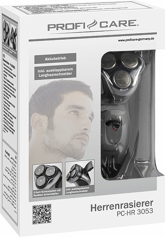 Електробритва PC-HR 3053, антрацит - ProfiCare Mens Shaver Anthracite — фото N4