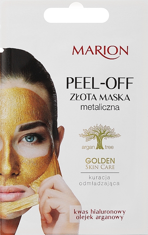 Золота омолоджувальна маска для обличчя - Marion Golden Skin Care Peel-Off Mask — фото N1