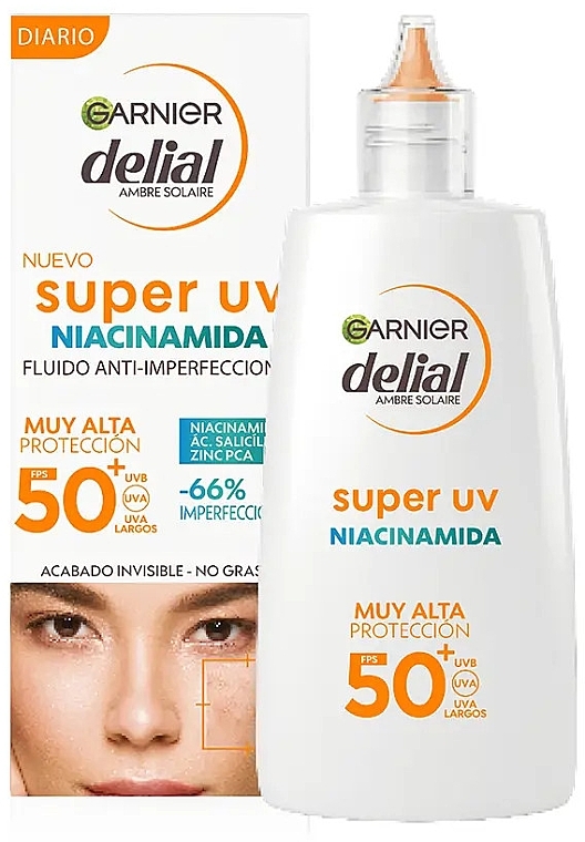 Солнцезащитный крем для лица - Garnier Delial Super UV Niacinamide Spf50  — фото N1