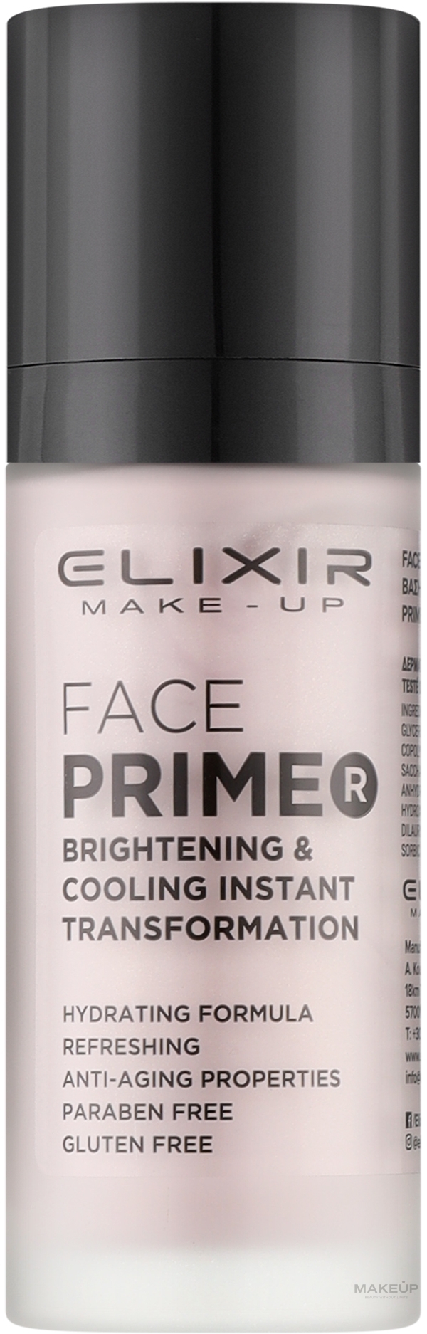 Праймер для лица - Elixir Make-up Face Primer Brightening & Cooling Instant Transformation — фото 30ml