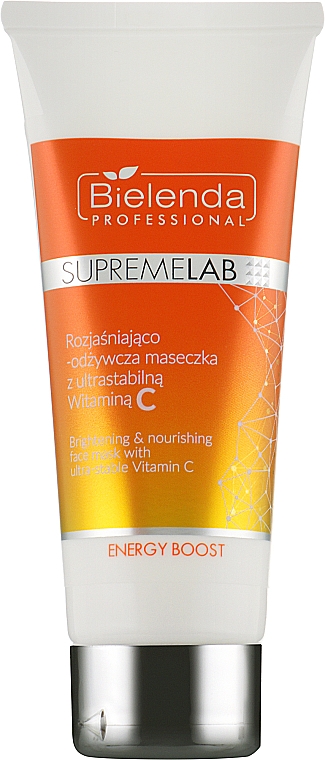 Осветляющая маска с витамином С - Bielenda Professional Supremelab Energy Boost