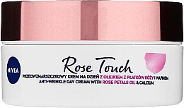 Денний крем проти зморщок - NIVEA Rose Touch Day Cream — фото N1