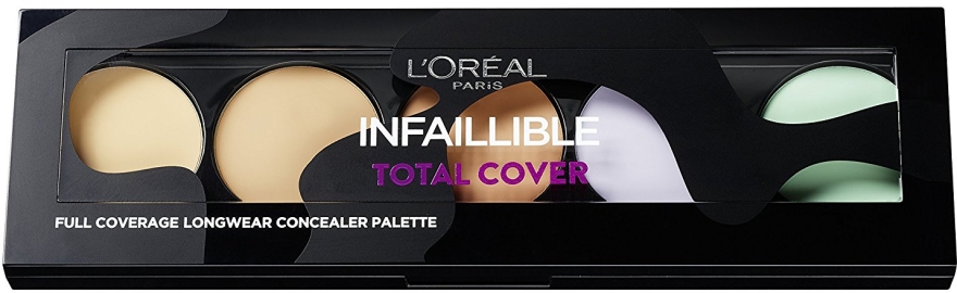 Палетка консилеров для лица - L'Oreal Paris Infaillible Total Cover Concealer Palette — фото N1