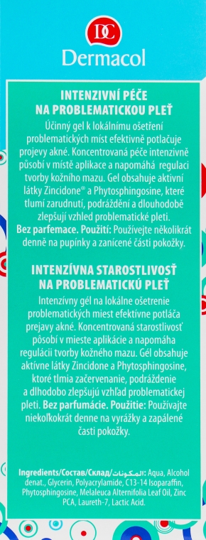 Локальный уход для проблемной кожи - Dermacol Acneclear Intensive Anti-Acne Treatment — фото N3