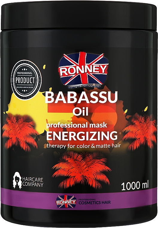 Маска для окрашенных волос - Ronney Professional Mask Babassu Oil Energizing Therapy — фото N3