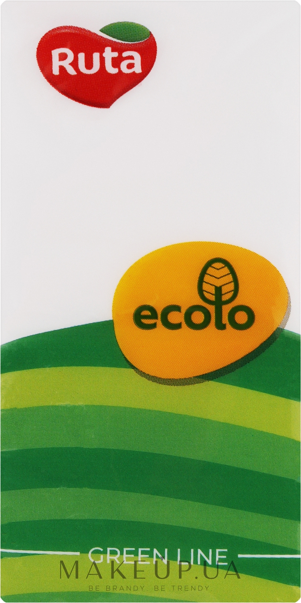 Платки носовые "Ecolo" 2-слойные без аромата - Ruta — фото 1уп