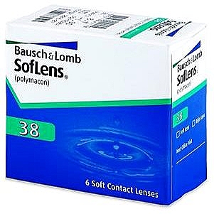 Контактные линзы 38 кривизна 9.0, 6 шт - Bausch & Lomb SofLens  — фото N1