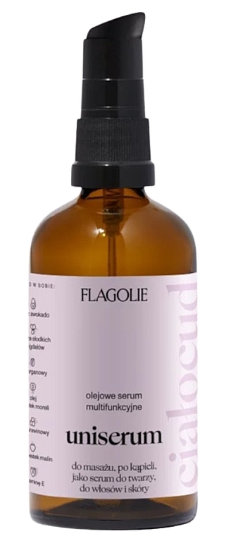 Олійна сироватка для обличчя, тіла та волосся, без помпи - Flagolie Cialocud Oil Serum — фото N1