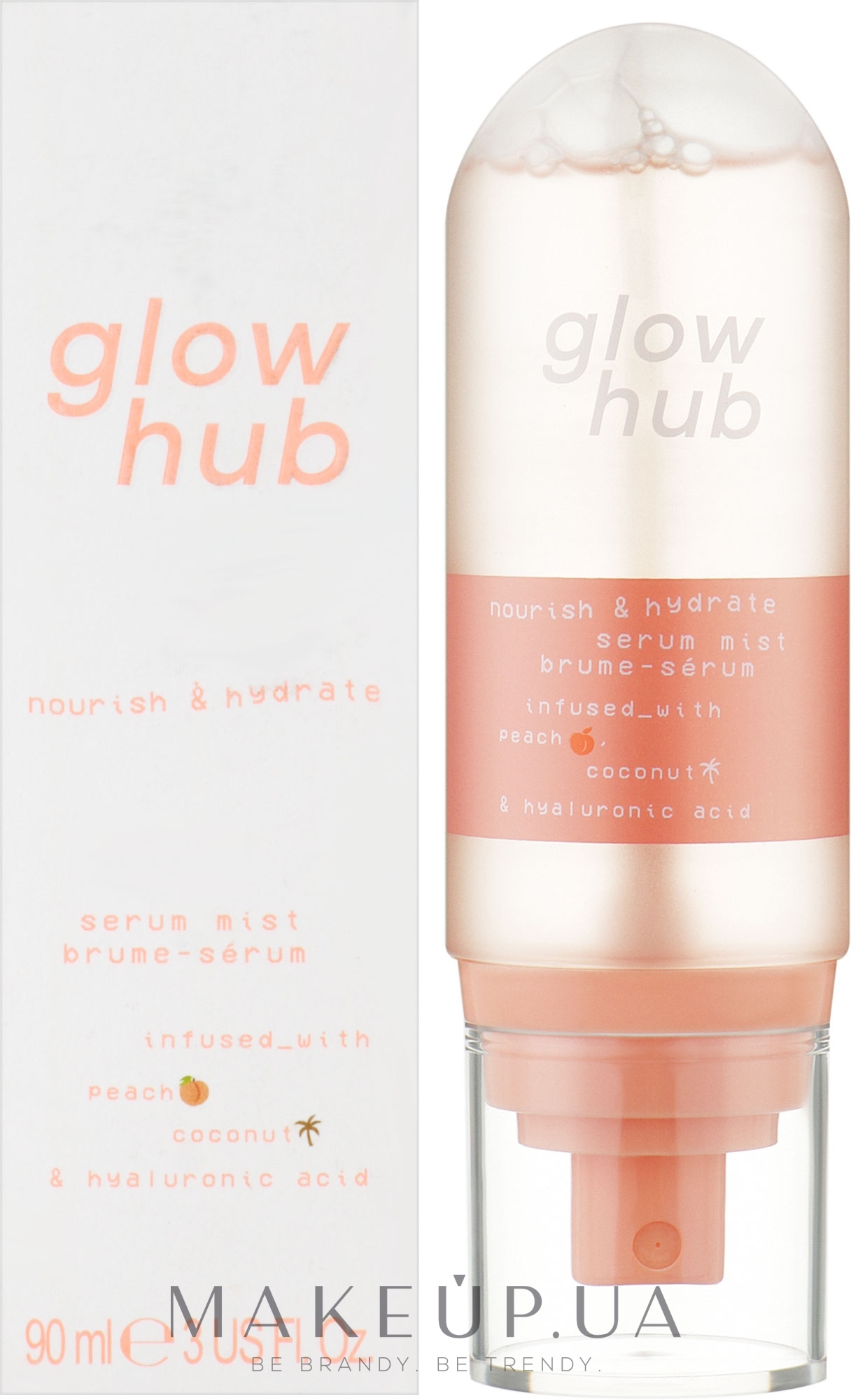 Увлажняющая питательная сыворотка-мист для лица - Glow Hub Nourish & Hydrate Serum Mist — фото 90ml