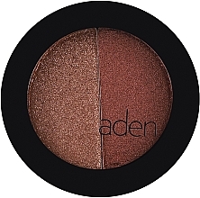 Тіні для повік - Aden Cosmetics Shine Eyeshadow Powder Duo — фото N2