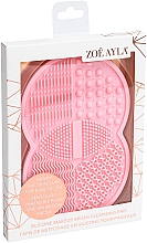 Парфумерія, косметика Силіконова очищувальна подушечка для пензлів, рожева - Zoe Ayla Cosmetics Silicone Makeup Brush Cleansing Pad