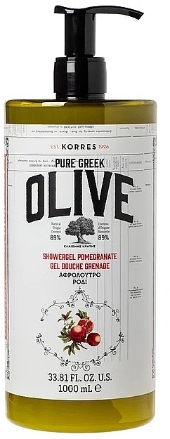 Гель для душа "Гранат" - Korres Pure Greek Olive Pomegranate Shower Gel — фото N2