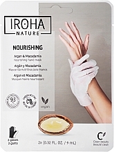 Маска для рук - Iroha Nature Nourishing Argan Hand Mask Gloves — фото N1