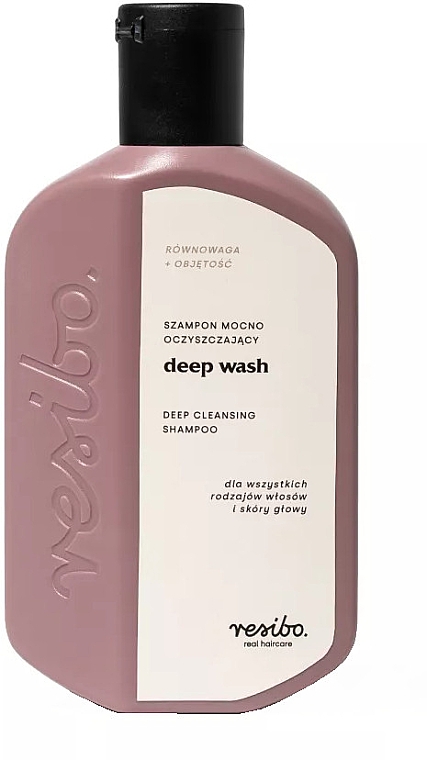 Глибоко очищувальний шампунь для волосся - Resibo Deep Cleansing Shampoo — фото N1