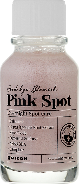 Нічна сироватка від прищів - Mizon Pink Spot Good Bye Blemish Overnight Spot Care — фото N1