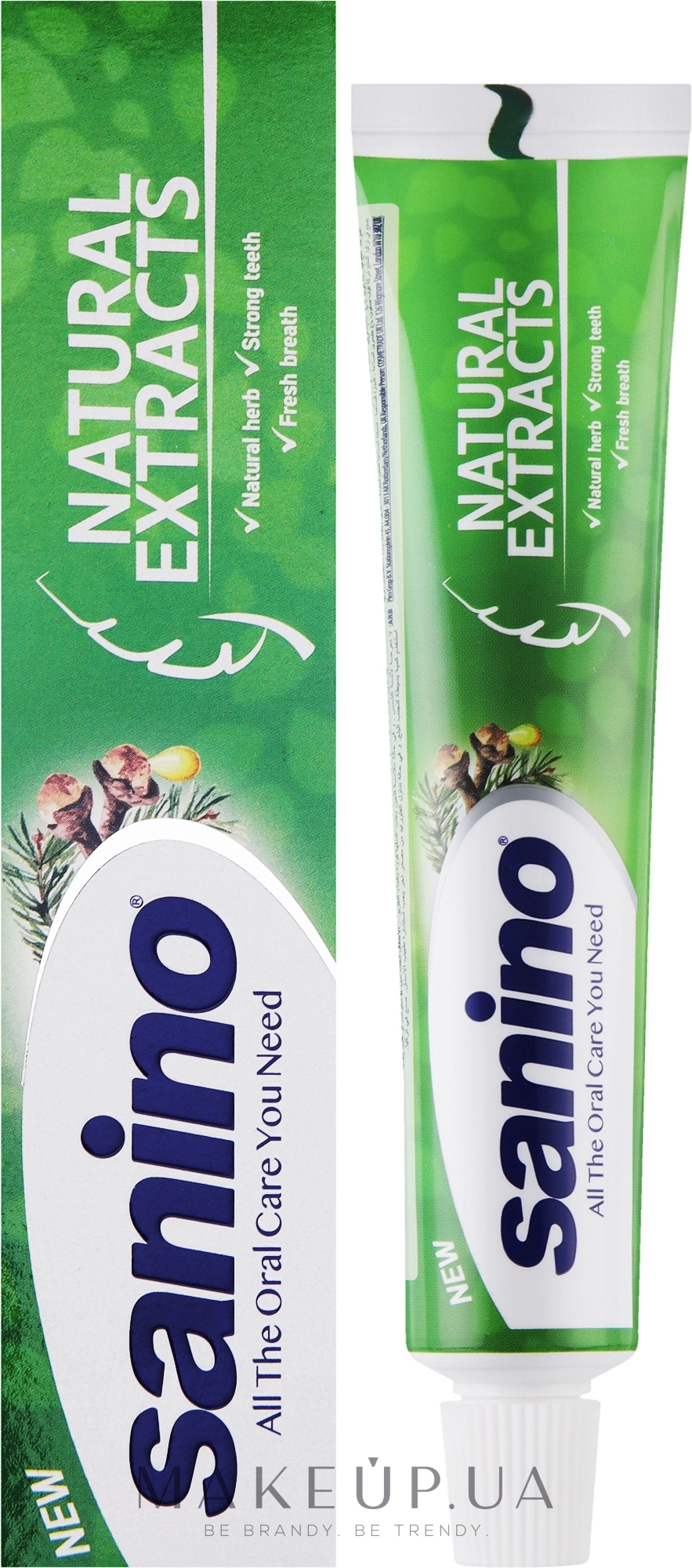Зубна паста з натуральними екстрактами - Sanino Natural Extracts — фото 50ml