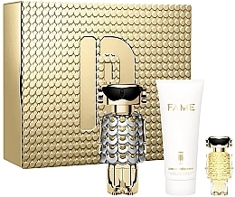 Духи, Парфюмерия, косметика Paco Rabanne Fame - Набор (edp/80ml + b/lot/100ml + edp/mini/4ml)