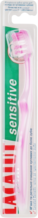 Зубная щетка, бледно-розовая - Lacalut "Sensitive"