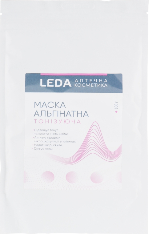 Альгинатная маска тонизирующая, (дой-пак) - Leda Face Mask