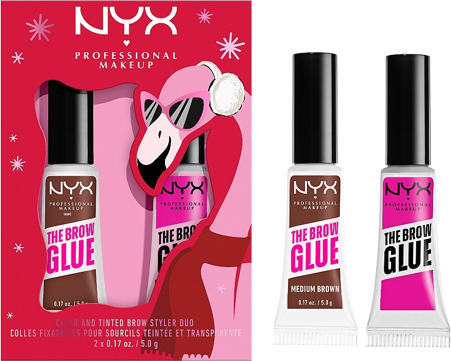 Набор стайлеров для бровей - NYX Professional Makeup Brow Styler Duo (brow/gel/2x5g) — фото N1