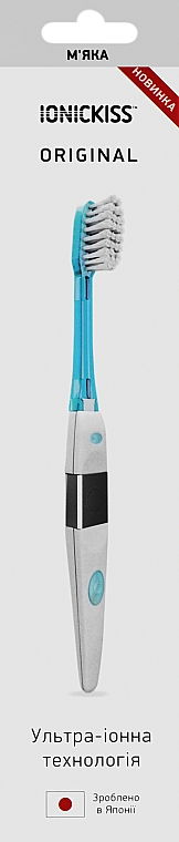 Іонна зубна щітка м'яка, блакитна - Ionickiss Soft — фото N1