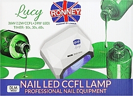 Лампа CCFL+LED, черная - Ronney Profesional Lucy CCFL + LED 36W (GY-LCL-021) Lamp — фото N1