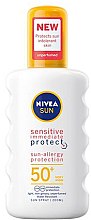 Духи, Парфюмерия, косметика Солнцезащитный спрей - NIVEA Sun Protect & Sensitive Spray SPF 50