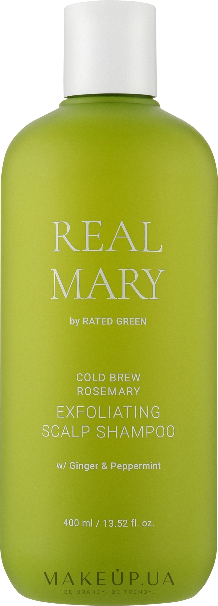 Глубоко очищающий и отшелушивающий шампунь с соком розмарина - Rated Green Real Mary Exfoliating Scalp Shampoo — фото 400ml