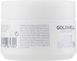 Маска розгладжувальна для неслухняного волосся - Goldwell Dualsenses Just Smooth 60 Sec Treatment — фото N4