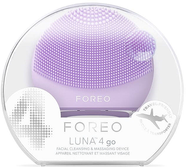 Щетка для очищения и массажа лица в путешествии - Foreo Luna 4 Go Facial Cleansing & Massaging Device Lavender — фото N4