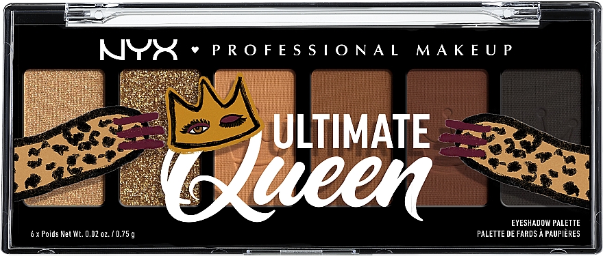 Палетка тіней для очей - NYX Professional Makeup Ultimate Queen — фото N1