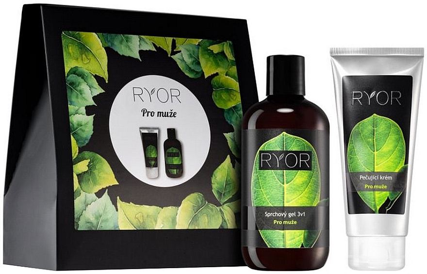 Набір - Ryor Cosmetic Set For Men (sh/gel/250ml + cr/100ml + towel) — фото N1