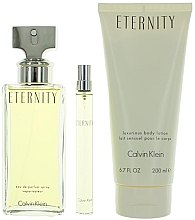 Парфумерія, косметика Calvin Klein Eternity For Woman - Набір (edp/100ml + edp/mini/10ml + b/lot/200ml)