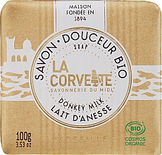 Органическое мыло "Ослиное молоко" - La Corvette Donkey Milk Soap  — фото N1