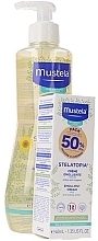 Набор - Mustela Bebe Stelatopia (cl/oil/500ml + cream/40ml) — фото N1