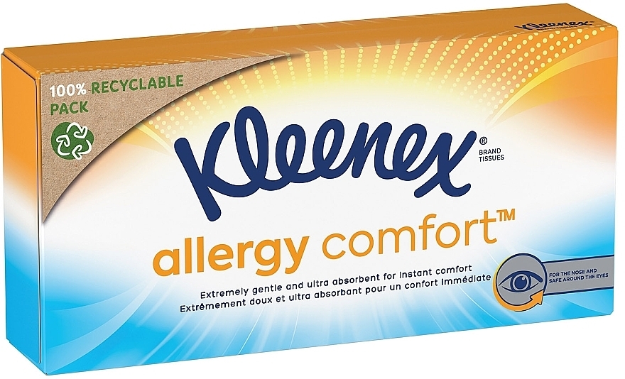 Серветки тришарові, 56 шт. - Kleenex Allergy Comfort — фото N3
